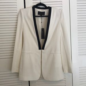 BCBG White Long blazer